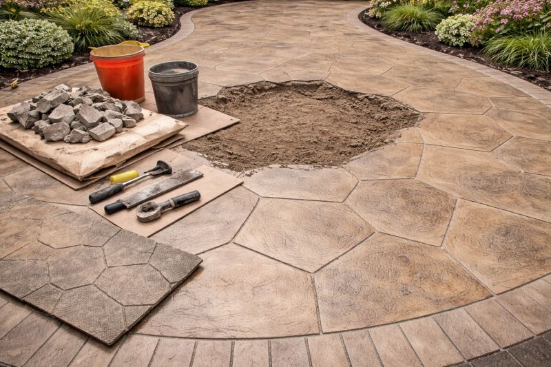 Decorative Concrete Repair in Denton, TX