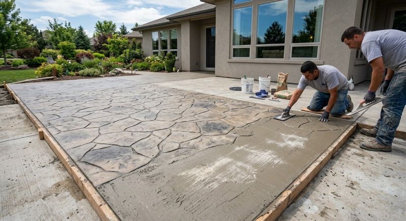 Stamped Concrete Replacement in Dallas, TX