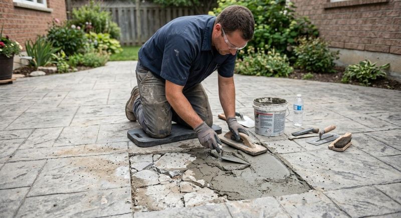 Decorative Concrete Repair in Gilbert, AZ